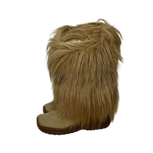 Pajar tan scarlet tassel tie goat hair apres ski boots size 36 (5.5-6) - Picture 1 of 15